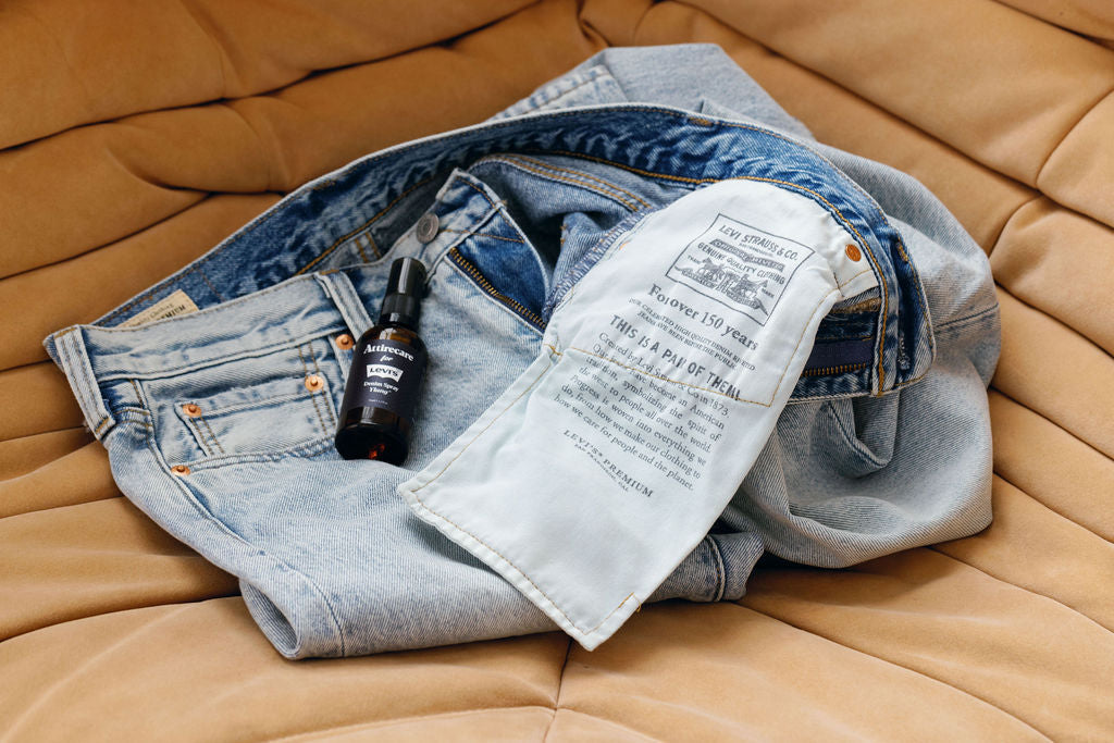 This is where craftsmanship meets care. The Levi’s × Attirecare Denim Spray and builders belt inspired design mark a new era of denim preservation